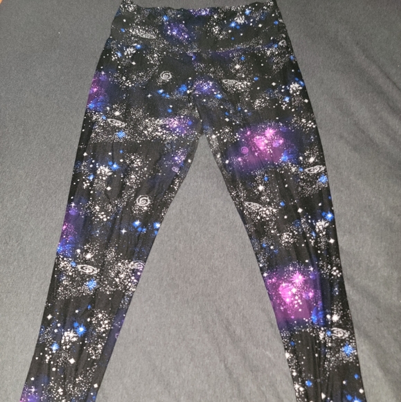 Galaxy Print Full Length Leggings - XL - Picture 2 of 6